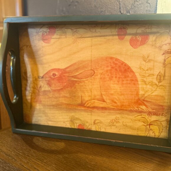 Vintage Rabbit Serving Tray - Picture 3 of 8